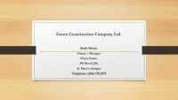 Green Construction Company Ltd.