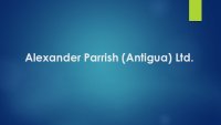 Alexander Parrish (Antigua) Ltd.